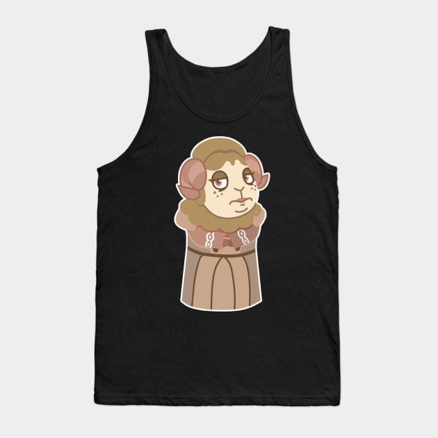 Fanny Button - Sheep Portrait Tank Top by Snorg3